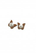 Blue Butterfly Stud Earrings